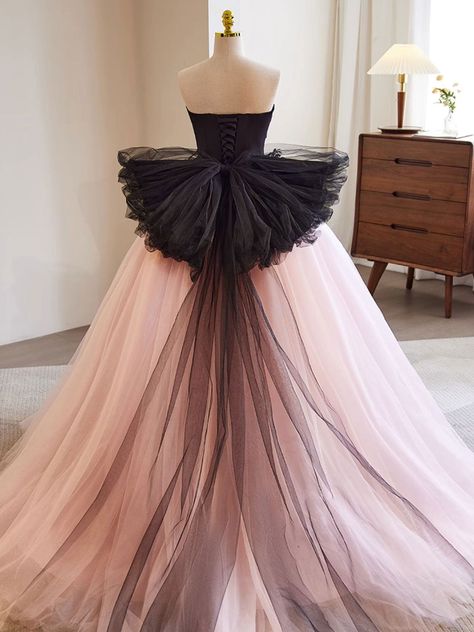 Pink Sweet 16 Dress, Sweet 16 Dress, Formal Prom Dresses Long, Black Ball Gown, Beaded Party Dress, Tulle Balls, Strapless Prom Dresses, Color Rush, 16 Dress