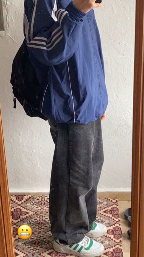 Y2k Boy Outfits, Forum Adidas, Baggy Clothes Style, Adidas Outfit Men, Windbreaker Outfit, Streetwear Ideas, Guys Fits, Forum Low, Baggy Clothes