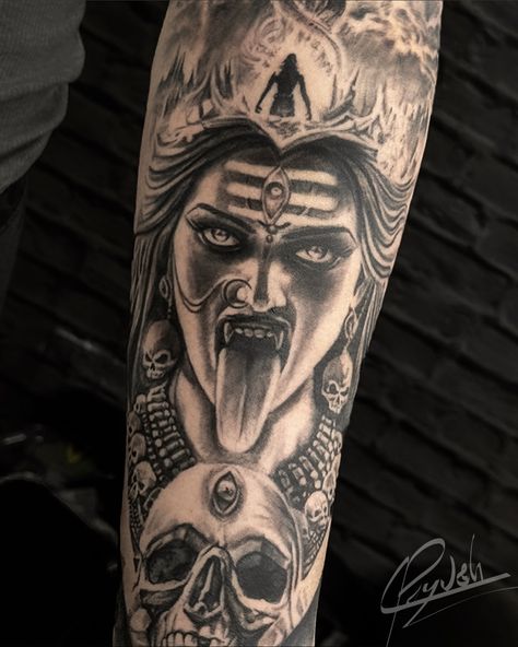 Goddess kali tattoo 🕉️ #tattoo #tattooist #kalitattoo #tattooart #goddesskalitattoo #tattooideas #tattoostyle #realismtattoo #realistictattoo Kali Maa Tattoo Design, Maa Kali Tattoo Design, Devi Tattoo, Goddess Kali Tattoo, Choice Tattoo, Maa Tattoo Designs, Maa Tattoo, Kali Tattoo, Goddess Kali