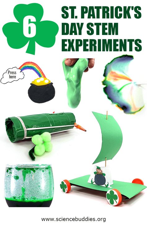 6 STEM Activities for St. Patrick's Day | Science Buddies Blog St Patricks Day Science For Kids, March Stem Activities Elementary, March Stem Activities For Kids, March Steam Activities For Kids, St Patrick's Day Stem Activities, St Patricks Day Experiments For Preschool, St Patricks Day Stem Activities Elementary, St Patrick’s Day Crafts For School Age, Saint Patricks Day Stem Activities