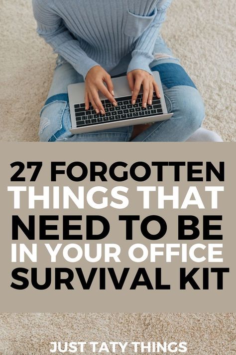 these new job survival kit ideas are the best!! i know what to get my mom now when she starts work next month! #momsurvivalkitgift #newjobsurvivalkit Mom Survival Kit Gift, Office Survival Kit, Survival Kit Ideas, New Job Survival Kit, List Of Careers, Forgotten Things, Bicycle Paint Job, Easily Forgotten, Survival Kit Gifts