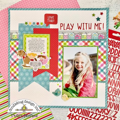 Doodlebug Design Inc Blog: NIGHT BEFORE CHRISTMAS PLAY WITH ME LAYOUT | with Traci National Grandparents Day, Scrapbook Christmas, Christmas Scrapbook Layouts, Christmas Layouts, Christmas Play, Doodlebug Design, Night Before Christmas, Mini Scrapbook Albums, Christmas Scrapbook