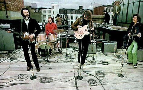 Rooftop Concert, Apple Company, Beatles One, Billy Preston, Saville Row, Company Building, Don't Let Me Down, Beatles Music, Freezing Weather