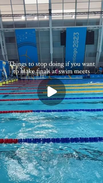 SwimOutlet on Instagram: "If you want to make finals at your next swim meet, here a few of the most common mistakes swimmers make: 

1. Skipping warm-down

2. Thinking the whole meet is wasted because you added time in your “best” event. (Don’t just give up, you can surprise yourself in the next event)

3. Eating sugary snacks between races. Hello sugar crash!

4. Spending too much time on your feet walking around and socializing between your events. Save your legs and socialized after racing.

5. Not hydrating enough.

6. Skipping dynamic dryland warm-up. Think jumping, skipping and arm swings! It helps prep your body for explosive activities better than static stretching.

7. Skipping breakfast because of nerves 

8. Racing without a plan

📸: @swimoutlet

•
•
•
•
•
#swimming #swimmer #s Swim Meet Essentials, Swimmer Aesthetic, Swim Problems, Swimmer Memes, Static Stretching, Swimming Memes, Swimmer Problems, Swimmers Life, Swim Practice