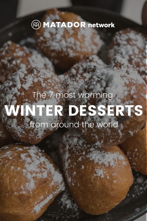 Winter Sweets Desserts, Winter Desserts Fancy, Warm Desserts Winter, Desserts From Around The World, Winter Flavors, Japanese Pastries, Pastry Ideas, Desserts Around The World, Hot Desserts