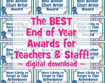 Funny Teacher Awards, End Of Year Awards, Christmas Party Games For Adults, Staff Awards, Teacher Morale, Teacher Awards, Staff Morale, Teachers Lounge, School Staff