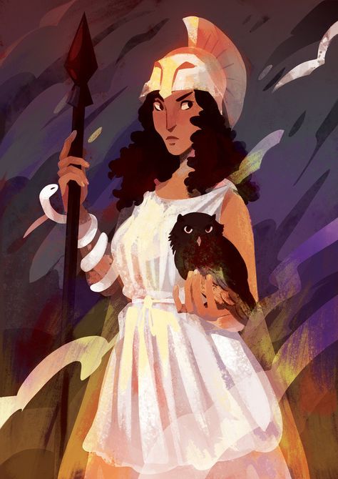 Ancient Greece Art, Athena Greek Goddess, Full Illustration, Greek Memes, Greek Mythology Gods, Roman Sculpture, Greek Gods And Goddesses, Fantasy Magic, Greek And Roman Mythology