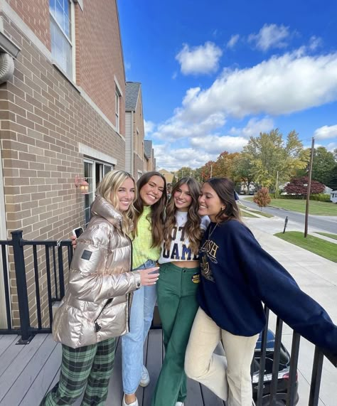 University Of Notre Dame Aesthetic, Notre Dame University Aesthetic, Notre Dame Game Day Outfit, Notre Dame Game Day, Gameday Fits, Life After High School, Gameday Outfits, Go Irish, Under The Dome