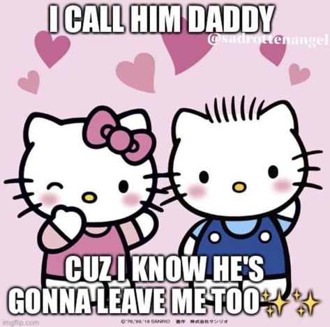 Hello Kitty Ily, Silly Goofy Mood, Hello Kitty Funny, Me And My Bf, Chronically Online, Requiem For A Dream, Hello Kitty Characters, Hello Kitty Art, Pinterest Memes