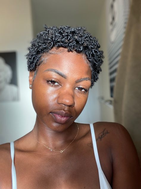 Pixie Cut 4c Hair, Twa Hairstyles 4c Hair Big Chop, Defining Curls Natural Hair 4c Twa, Twa 4c, Finger Coils Twa 4c, Short Hair 4c, Styling Twa With Gel, Short 4b Hair, Big Chop 3b/3c Hair