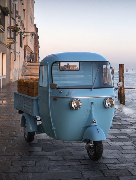 Vespa Ape, Vespa Piaggio, Piaggio Ape, Microcar, Tiny Cars, Moto Vintage, Vespa Vintage, Vespa Scooters, Weird Cars