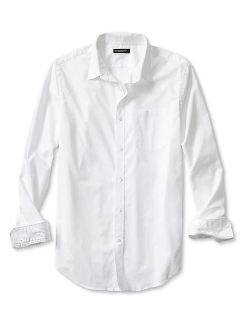 design indulgence; non-iron from Banana Republic My Fashion Style, Mens Tailor, Collar Shirt Men, Men's Casual Shirts, Button Shirts, Slim Fit Casual Shirts, Collared Shirt, Men's Shirts, Oxford Shirt