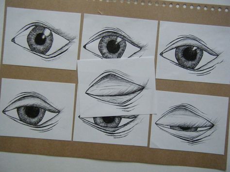 Stop motion animation frame - eyes closing - could also be used as a flip book Stop Motion Drawing, Stop Motion Ideas, Motion Drawing, Motion Ideas, Hair Stenciling, Stop Motion Animation, Eye D, Fotos Ideas, Motion Animation