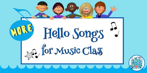 Greeting Song, Welcome Songs, Hello Song, Elementary Music Class, Solfege, Song Words, Kids Moves, Movement Activities, Music Ed