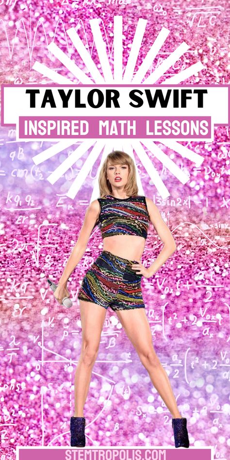 🎤➗ Cue up a blend math and music with Taylor Swift-inspired math activities! Perfect for teachers and Swiftie fans, these activities turn math lessons into a fun adventure with Taylor Swift songs as the backdrop. Create an Eras Tour classroom filled with Taylor Swift themed decorations, and engage students with creative problem-solving tasks. Whether it's for class or a Swiftie-themed party, these math activities are a hit! 🎶📚 Math And Music, Powerful Lyrics, Math Activities For Kids, Themed Decorations, Creative Problem Solving, Fun Adventure, Stem Challenges, Class Activities, Taylor Swift Songs