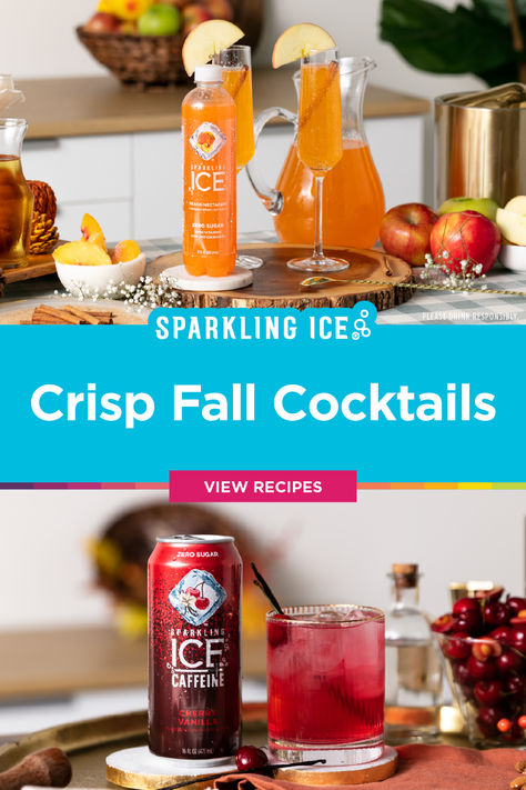 Zero Sugar Cocktails, Sparkling Ice Cocktails, Ice Cocktails, Cocktail Amaretto, Pork And Sauerkraut Recipe, Sparkling Water Drinks, Boozy Recipes, Sauerkraut Recipe, Yummy Cocktails