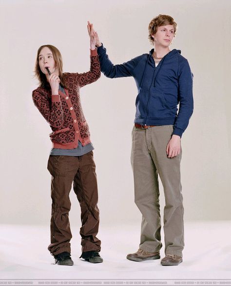 Ellen Page, Michael Cera, Two People, Juno, White Background, White