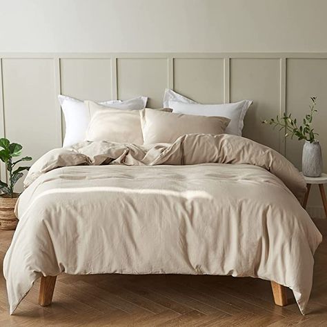 Neutral Duvet Covers, Neutral Duvet, Double Bedding Sets, Twin Size Duvet Covers, Linen Duvet Cover, Double Duvet Covers, Farmhouse Bedding, Bed Linen Sets, Bed Sets