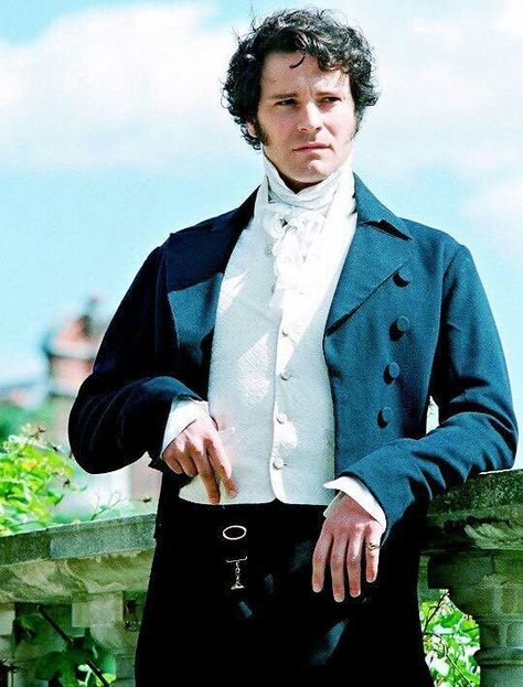 Colin Firth as Mr. Darcy in pride and prejudice (1995) Colin Firth Mr Darcy, Pride And Prejudice 1995, Darcy And Elizabeth, Jane Austen Novels, Victorian Romance, Jane Austin, Jane Austen Books, Colin Firth, Mr Darcy