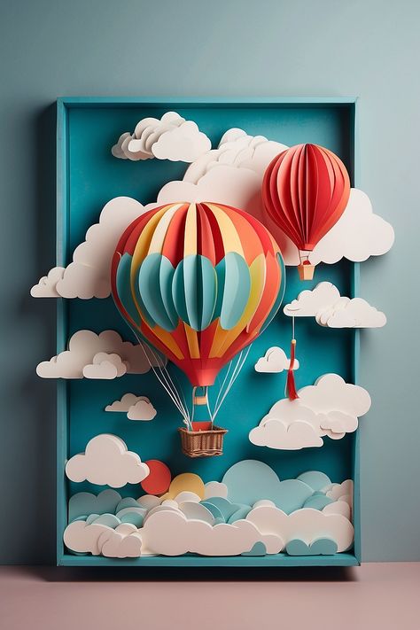 Diy Crafts For School, Paper Clouds, Cloud Craft, Idee Babyshower, Creative School Project Ideas, Diy Clouds, Paper Cutout Art, 3d Paper Art, Card Making Crafts