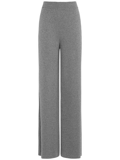 Loro Piana Women, Cashmere Suit, Cashmere Pants, Loro Piana, Sweater Pants, Knit Pants, Grey Women, Cable Knit, Heather Grey