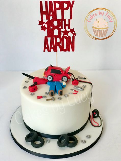 Automechanik Cake, Mechanic Cake Ideas, Car Mechanic Cake, Rođendanske Torte, Guy Cakes, Mechanic Cake, Auto Party, Car Mechanics, Birthday Cake For Him