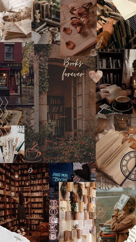 Book Wallpaper Simple, Readers Aesthetic Wallpaper, Book Wallpaper Collage, Book Collage Aesthetic, Cute Simple Wallpapers Aesthetic, Simple Wallpapers Aesthetic, Aesthetic Book Wallpaper, Bookish Wallpaper Aesthetic, Books Wallpaper Aesthetic