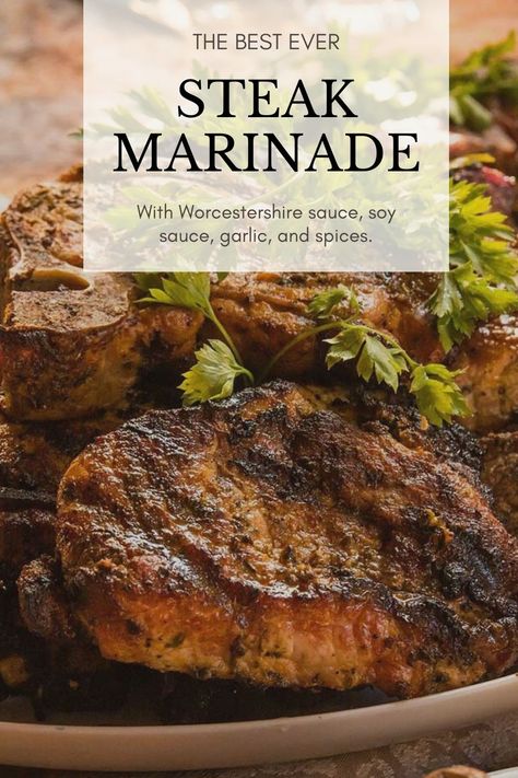 Steak Marinade T Bone, T Bone Marinade, T Bone Marinade Recipes, T Bone Steak Recipe Grilled Marinade, Rib Eye Marinade, Ny Strip Marinade, Tbone Steak Marinade, Marinade For Sirloin Steak, Porterhouse Steak Marinade