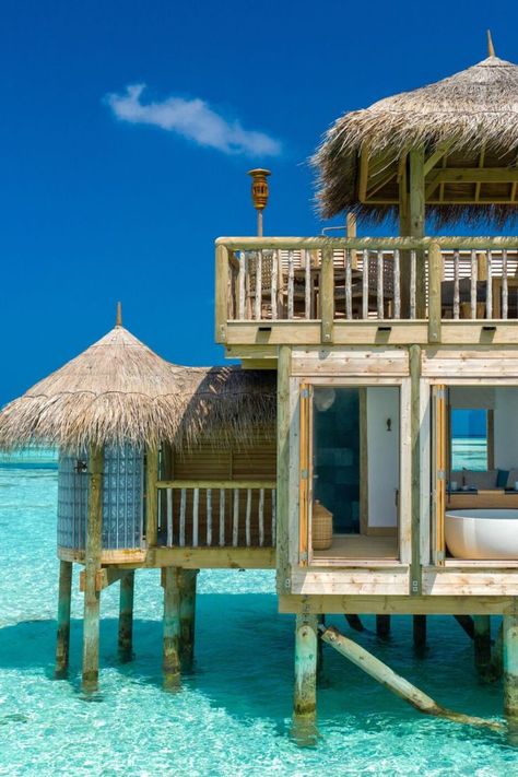 Gili Lankanfushi Maldives Unveils World’s Largest Standalone Overwater Villa Overwater Villa, Top Hotels, Worlds Largest, Maldives, Gazebo, Pergola, Outdoor Structures, Villa, Hotel