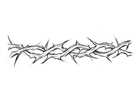 Thorn Vines Drawing, Thorn Tattoo Wrist, Thorn Wrap Around Tattoo, Thorn Arm Tattoo, Thorn Band Tattoo, Thorn Drawing, Thorns Tattoo Design, Thorn Vine Tattoo, Meaningful Words Tattoo