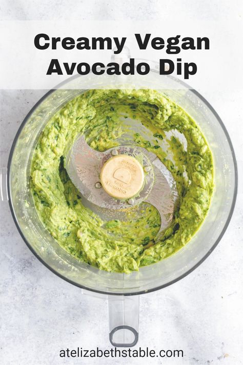 This oil-free Creamy Vegan Avocado Dip is like guacamole, but creamier! This dip is made with only six ingredients and you can whip it up in just 5 minutes. #avocado #avocadorecipes #avocadodip #dip #vegan #oilfree #glutenfree #recipes #easy #parties #healthy #healthydip #dipforparties #diprecipesforparties Gluten Free Vegan Pasta Recipes, Gluten Free Vegan Pasta, Vegan Guacamole, Vegan Dip Recipes, Salt Free Recipes, Dip Vegan, Gluten Free Plant Based, Plant Based Recipes Dinner, Avocado Dip