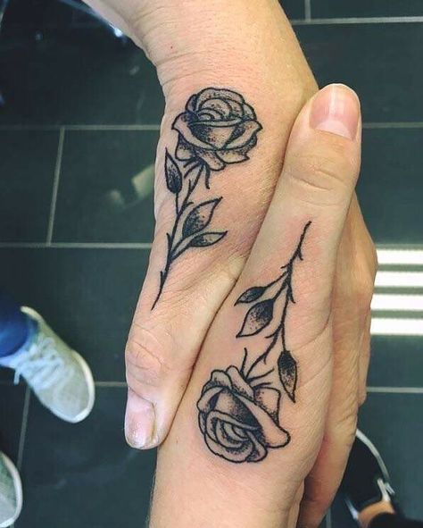 Thumb Tattoos, Rose Hand Tattoo, Rose Tattoos For Women, Hand Tattoos For Girls, Hand And Finger Tattoos, Cute Hand Tattoos, Sak Yant, Hand Tattoos For Women, Small Hand Tattoos