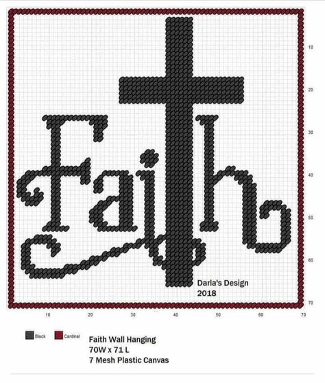 Christian Cross Stitch Patterns Free, Christian Cross Stitch Patterns, 100 Crochet Stitches, Crochet Patterns Filet, Christian Cross Stitch, Graph Crochet, Plastic Canvas Ornaments, Cross Crafts, Barn Quilt Patterns