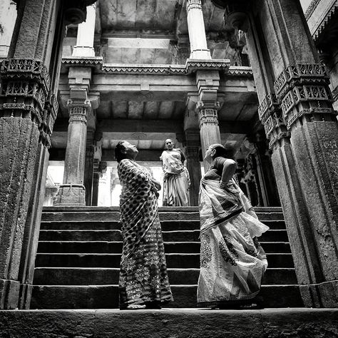 Appreciating... (Stepwell at Adalaj near Ahmedabad) Adalaj Stepwell, Personal Photography, Ahmedabad, Greek Statue, Travel Photography, Statue, Architecture, Photographer, Photography