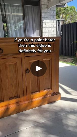 16K views · 381 reactions | I just flipped this $100 tassy oak sideboard by stripping it down, tan washing, sealing and adding new #healingjourney #healing #clean #cleantok #momtok | The Hannah Misra | The Hannah Misra · Original audio Tan Wash Furniture, Tan Paint, Painting Old Furniture, Redo Cabinets, Repainting Furniture, Furniture Flips, Porch Steps, Painted Concrete Porch, Concrete Porch