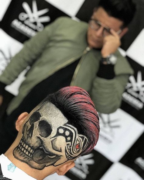 Hair Tattoo Designs, Nba Haircuts, Man Bun Hairstyles, Shaved Hair Designs, Men Hair Color, Haircut Designs, Hair Tattoos, Fun Photos, Barber Life