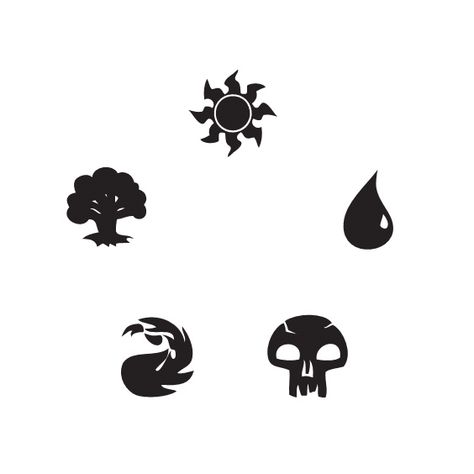 mana symbols Mtg Mana Symbols Art, Magic The Gathering Tattoo Ideas, Mtg Tattoo Ideas, Magic The Gathering Symbols, Mtg Symbols, Mtg Mana Symbols, Magic The Gathering Tattoo, Mtg Tattoo, Tattoo Fantasy Art