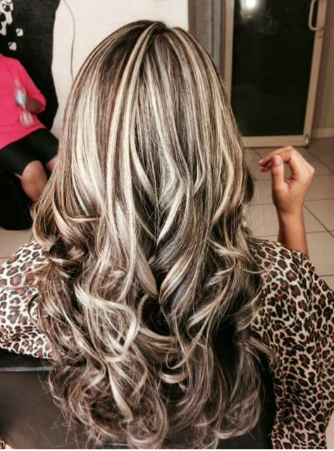 Highlights/lowlights Bold Highlights, Hair Highlights And Lowlights, Going Grey, Highlights Lowlights, Popular Hair, Color Highlights, Winter Hair Color, Feather Art, Hair Color Highlights