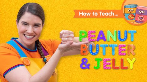 Peanut Butter & Jelly - Super Simple Songs Movement Songs For Preschool, Movement Songs, Peanut Butter Fingers, Silly Names, Preschool Names, Simple Songs, Songs For Children, Super Simple Songs, Kids Song