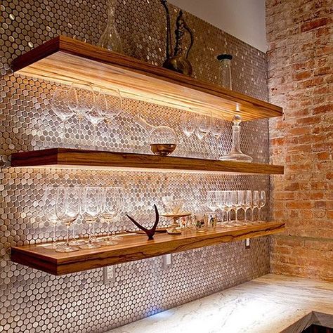 superlightingled.com blog – LED Strips Knowledge Resources Penny Tiles Kitchen, Metal Backsplash Kitchen, Creative Kitchen Backsplash, Copper Kitchen Backsplash, Red Backsplash, Creative Backsplash, Outdoor Kitchen Countertops, Diy Kitchen Backsplash, Metallic Backsplash