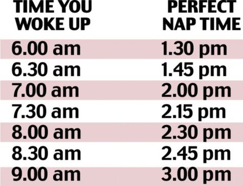 A handy timetable to help you work out your perfect nap time Mental Health Facts, Nonsense Words, Power Nap, Fall Asleep Faster, Afternoon Nap, Take A Nap, You Are Perfect, Nap Time, Healthy Happy