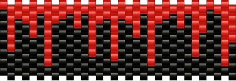 dripping blood bead pattern Emo Kandi Patterns, Kandi Patterns Templates Cuff, How To Make A Kandi Cuff, Emo Kandi, Kandi Patterns Cuff, Kandi Cuff Ideas, Scene Kandi, Kandi Beads, Kandi Cuff Patterns