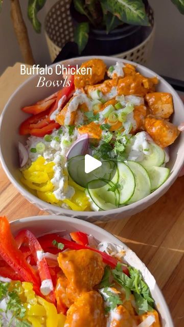 My Wellness by Nature on Instagram: "Weekend Better Dinner Suggestion!

Buffalo Chicken Bowls are saucy, with sassy flavor and easy to make. These bowls are bangin! They have tangy spiced buffalo sauce and cooling, homemade ranch in every bite!
.
For the FULL RECIPE Google Search 🔍 “Sailor Bailey Buffalo Chicken Bowls” or click the link in her bio.
.
👉🏼comment “Chicken” st @sailor_bailey and she will send the link to you. 
.
#food #chicken #dinner #mealprep #instafood #instadaily #healthy #healthyfood #delicious" Buffalo Chicken Bowls, Sailor Bailey, Dinner Suggestions, Buffalo Chicken Bites, Chicken Bowls, Buddha Bowls, Food Bowls, Homemade Ranch, Chicken Bowl