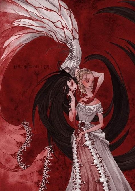 Lesbian Vampire Aesthetic, Carmilla Book, Sapphic Vampire, Carmilla Vampire, Carmilla And Laura, Abigail Larson, Vampire Pictures, Arte Indie, Vampire Goth