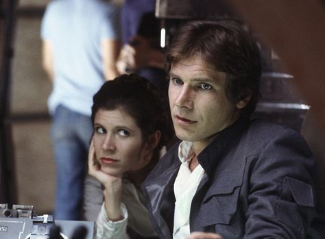 Star Wars Cast, Han And Leia, Star Wars Princess, Star Wars Love, Mark Hamill, Star Wars Pictures, Han Solo, The Empire Strikes Back, Millennium Falcon