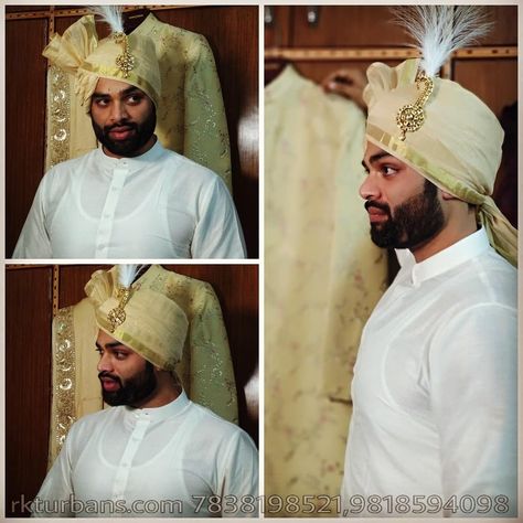 Safa Pagdi Indian Weddings, Indian Groom, Indian Weddings, Groom Dress, Turbans, Indian Wedding, Ruffle Blouse, Weddings, Feel Free