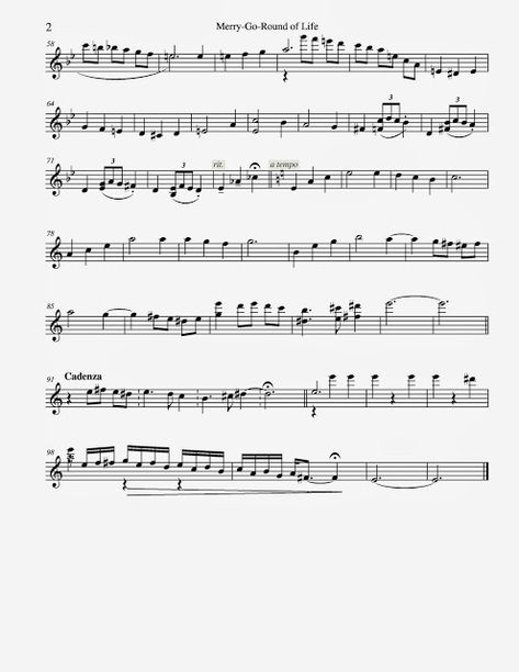 Joe Hisaishi - Violin Sheets: Howl's Moving Castle Joe Hisaishi, Violin Sheet, Howl's Moving Castle, Merry Go Round, Howls Moving Castle, Music Score, Orchestra, Violin, Sheet Music