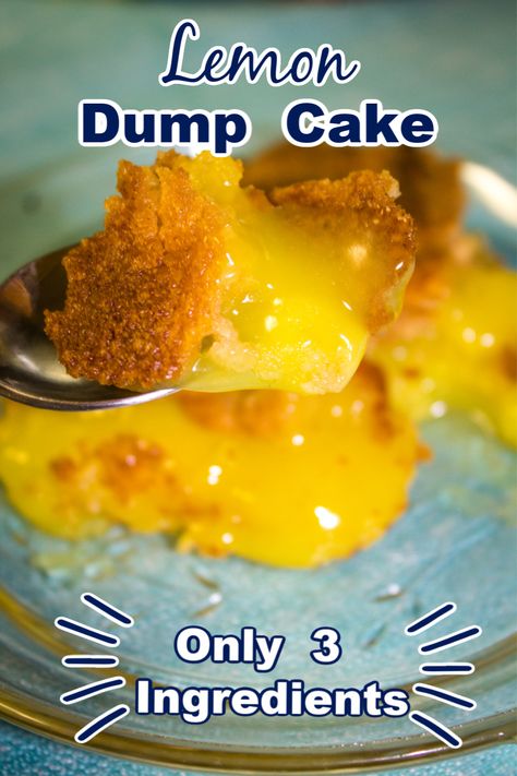 Lemon Dump Cake Recipes, Dump Desserts, Lemon Dump Cake, Lemon Dump Cake Recipe, Lemon Dessert Recipes Easy, Lemon Desserts Easy, Field Meals, Easy Dump Cake Recipe, Dump Recipes