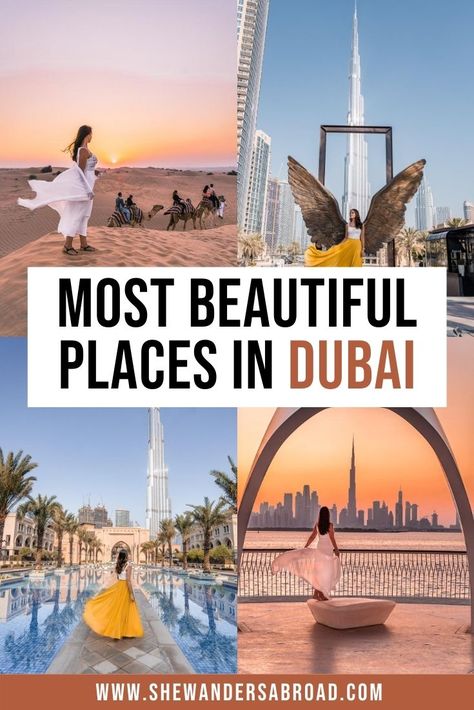 Looking for the most beautiful Instagrammable places in Dubai? Check out this guide to find the best photography spots in Dubai with their exact locations! | Burj Khalifa | Burj al Arab | Dubai Miracle Garden | Dubai Instagram spot | Dubai photography locations | Best places to take photos in Dubai | Dubai photography guide | Most beautiful places in Dubai | Top things to do in Dubai | Best places to visit in Dubai | Dubai outfits | Dubai travel tips | Dubai vacation planning | Dubai photos Dubai Places To Visit, Dubai Tourist Attractions, Dubai Places, Best Places In Dubai, Places To Visit In Dubai, Places In Dubai, Dubai Things To Do, Dubai Photography, Dubai Travel Guide