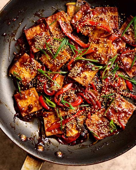 Braised Tofu Braised Tofu Recipe, Tofu Meals, Gochujang Tofu, Tofu Crispy, Ways To Cook Tofu, Beginner Vegan, Chinese Sauce, Thai Tofu, Braised Tofu